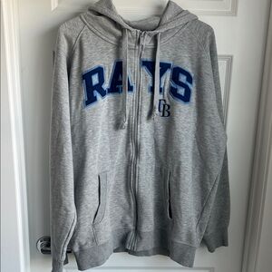 Gray Zip-Up Hoodie for Tampa Bay Rays